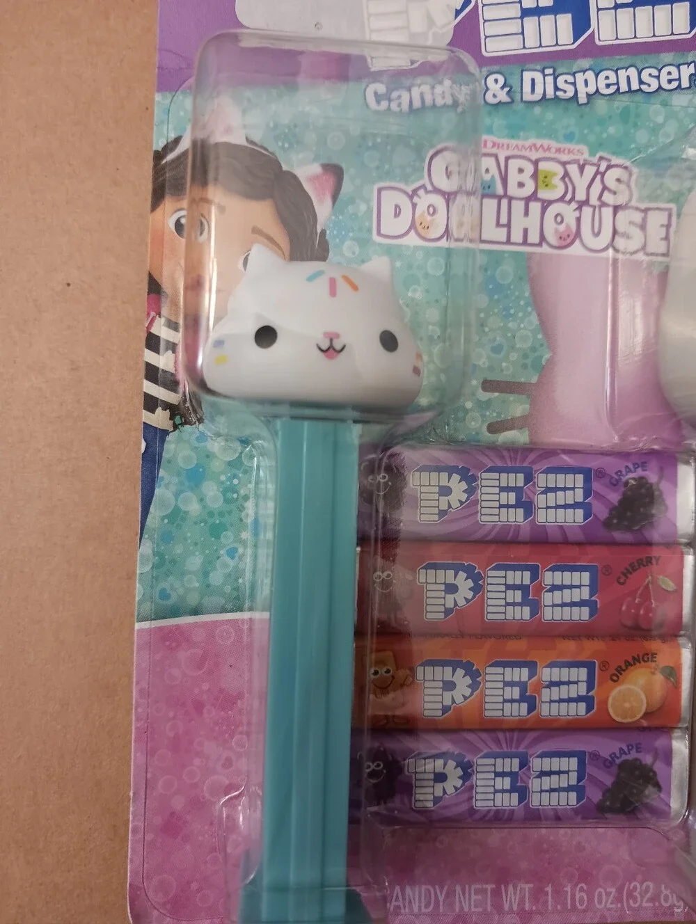 2023 GABBY'S DOLLHOUSE Pez Gift Set PANDY PAWS & CAKEY CAT